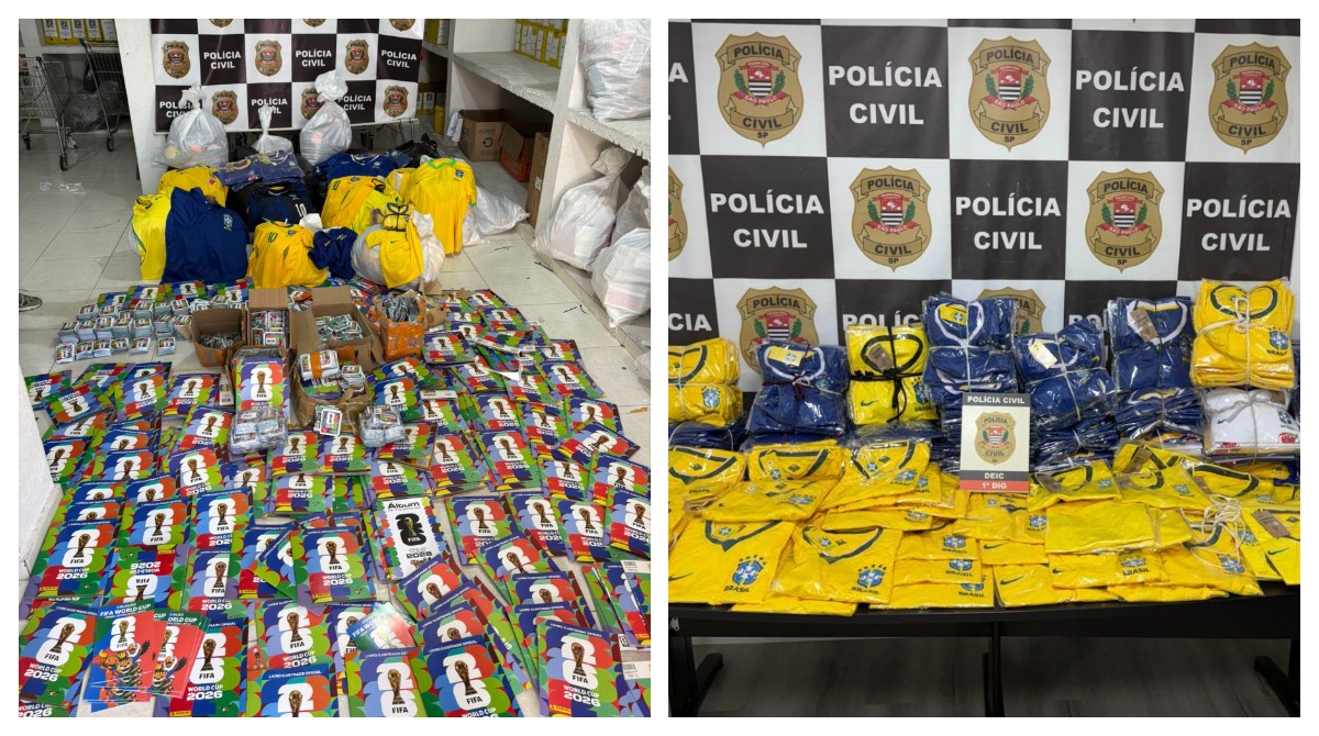 Polícia apreende 50 mil figurinhas e mil álbuns falsificados da Copa em SP