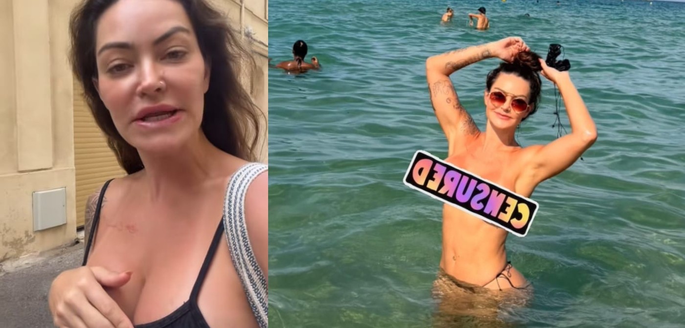 Laura Keller rebate críticas por topless na França: "Prática comum"