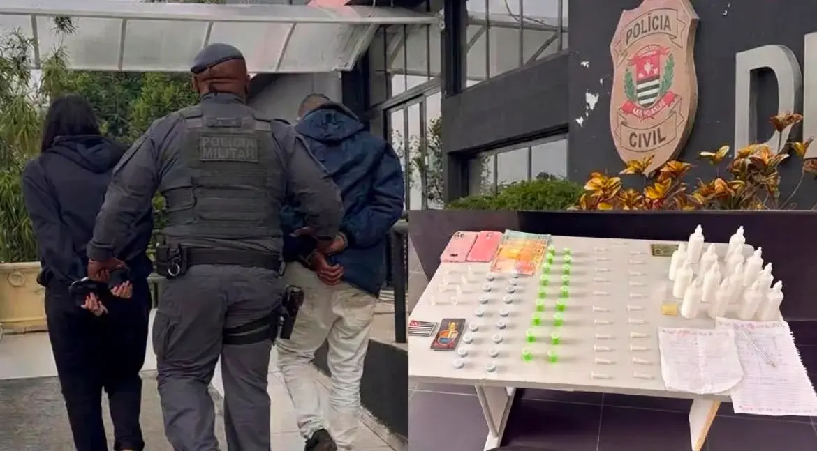 Casal é preso em flagrante por tráfico de drogas em Barueri
