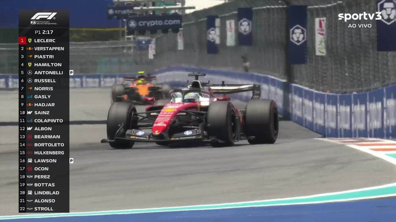 Lando Norris fatura pole para a sprint em Miami; Verstappen erra e larga em 9º