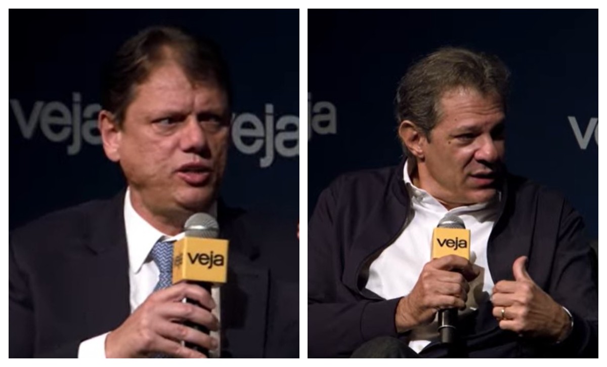 Haddad diz que Sabesp foi vendida “em mesa de amigos”; Tarcísio defende privatização