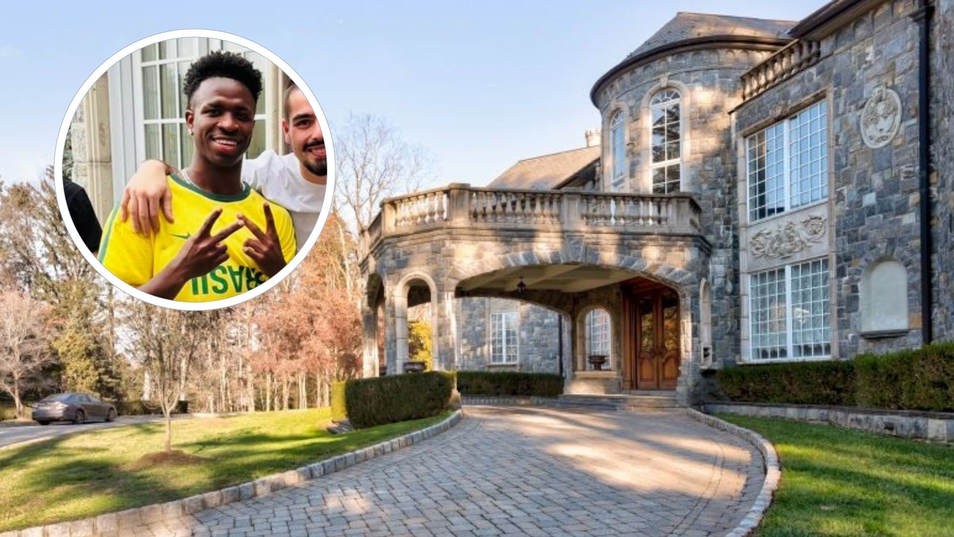 Vini Jr. hospeda família em 'castelo' de R$ 55 milhões nos EUA para a Copa