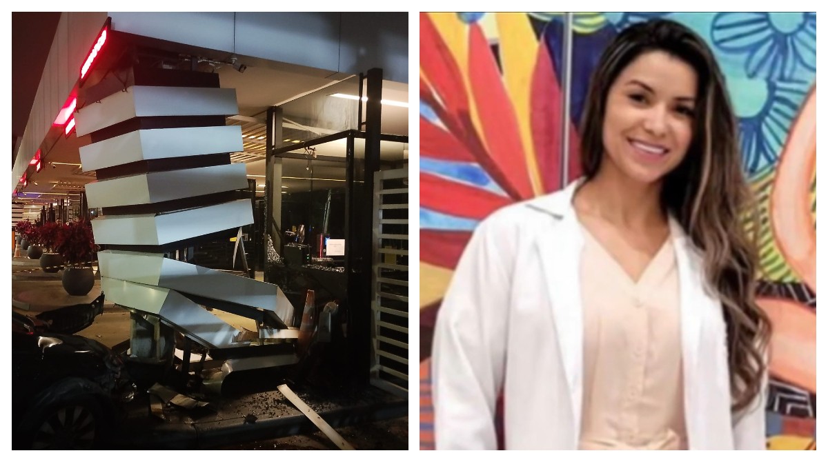 Motorista morre após colidir carro contra portaria de condomínio em Alphaville