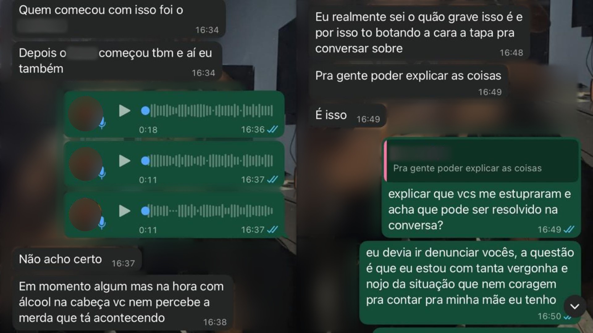 Mãe de vítima de estupro coletivo em Contagem diz que foi coagida por pais de suspeitos