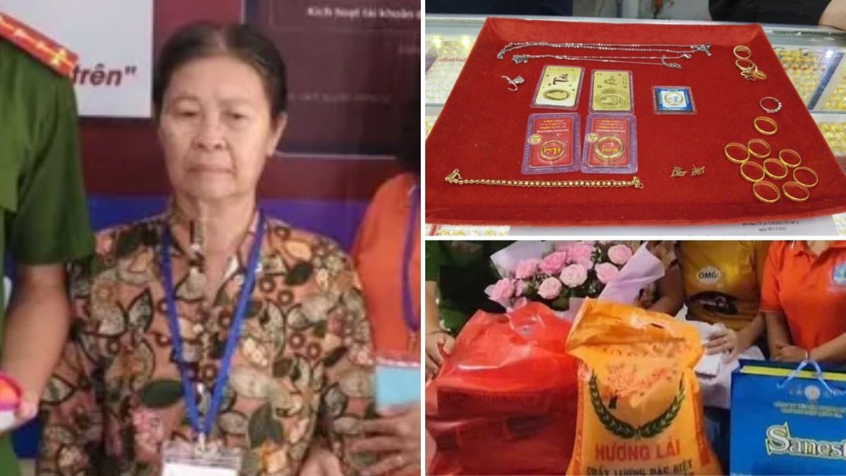 Idosa encontra joias de ouro no lixo, devolve à dona e ganha recompensa