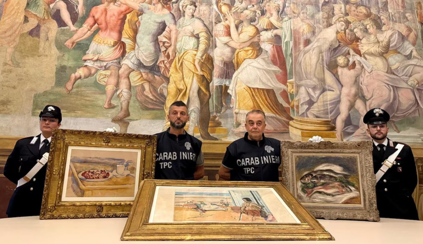 Itália recupera obras de Renoir, Cézanne e Matisse roubadas de museu